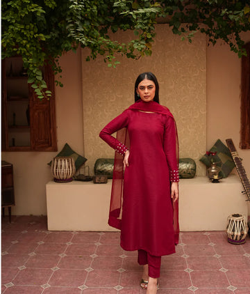 Marukh Soft Raw Silk Kurta Set